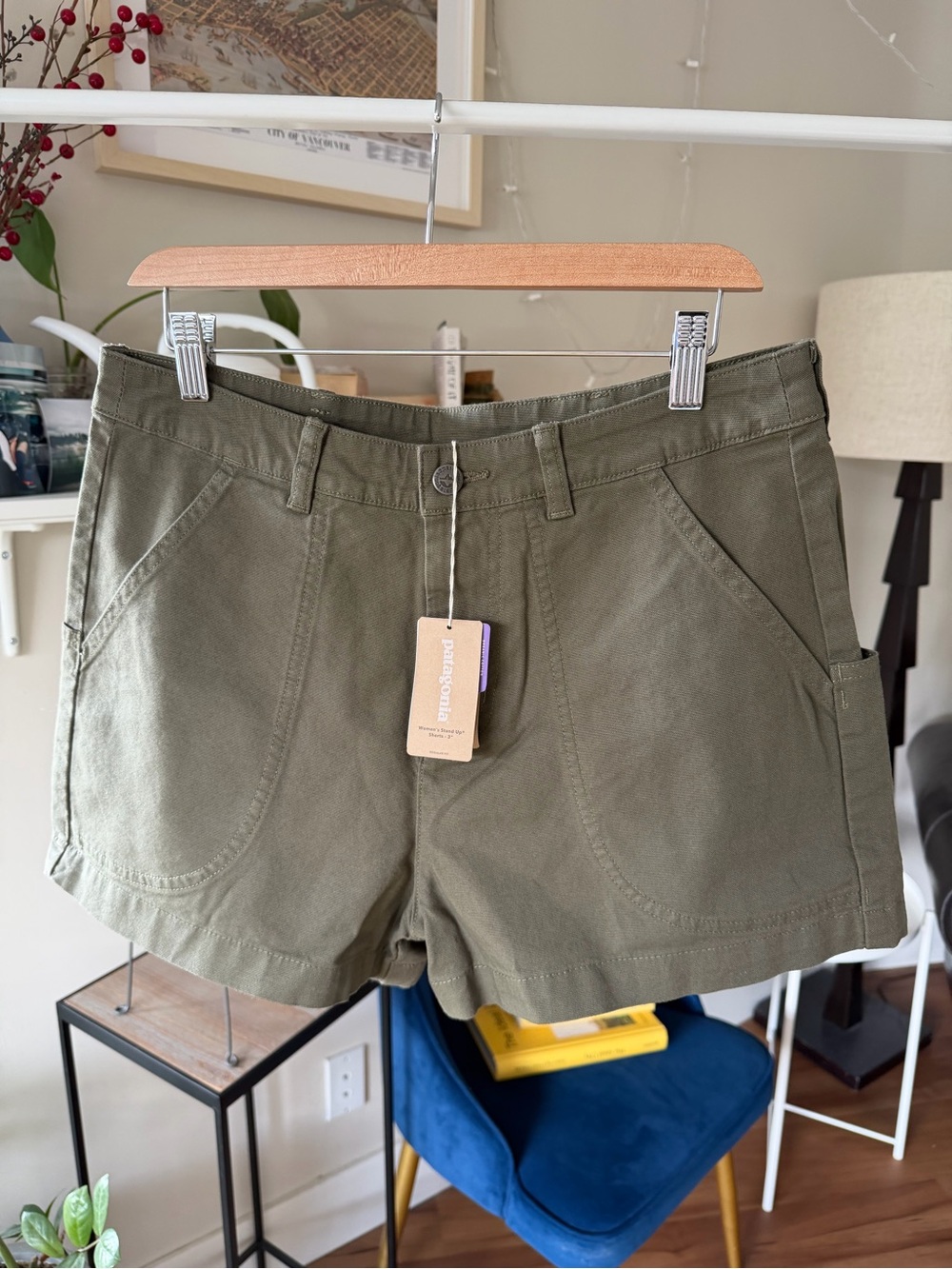Patagonia Women's Stand Up Olive Utility Cargo Shorts